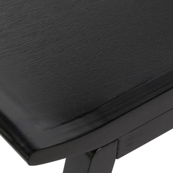 Benches & Ottomans-Kirkland's Home Wood Curved Seat Stool Black