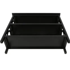 Bookshelves-Kirkland's Home Wood Cut-Out Circles Bookcase Black