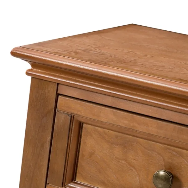 Cabinets & Sideboards-Kirkland's Home Wood 4-Door Sideboard Cabinet Brown