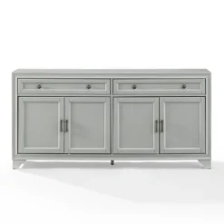 Cabinets & Sideboards-Kirkland's Home Wood 4-Door Sideboard Cabinet Gray