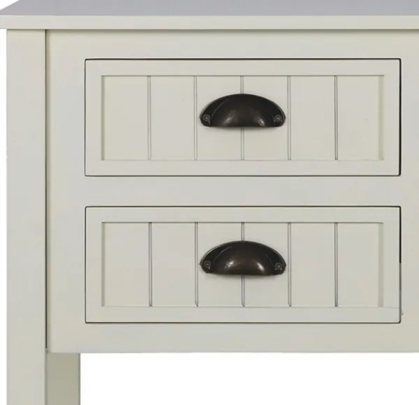 Console Tables-Kirkland's Home Wood 4-Drawer Console Table White
