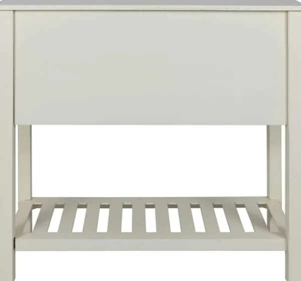 Console Tables-Kirkland's Home Wood 4-Drawer Console Table White
