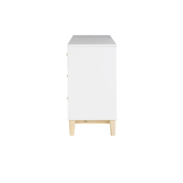 Dressers & Chests-Kirkland's Home Wood 6-Drawer Footed Dresser White