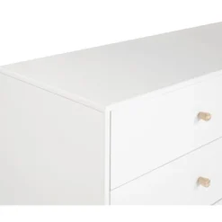 Dressers & Chests-Kirkland's Home Wood 6-Drawer Footed Dresser White