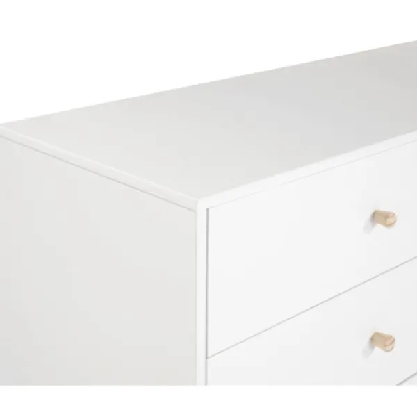Dressers & Chests-Kirkland's Home Wood 6-Drawer Footed Dresser White