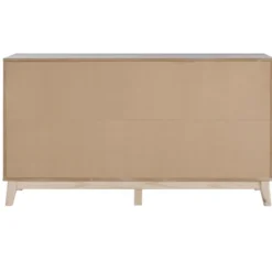 Dressers & Chests-Kirkland's Home Wood 6-Drawer Footed Dresser White
