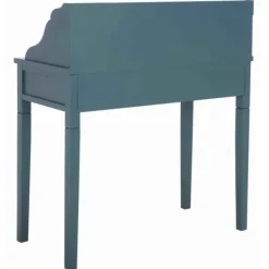 Office Furniture-Kirkland's Home Wood 5-Drawers Desk Blue