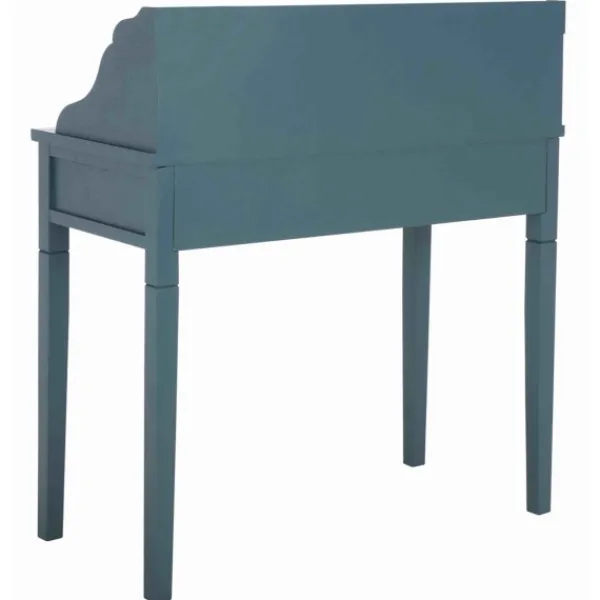 Office Furniture-Kirkland's Home Wood 5-Drawers Desk Blue
