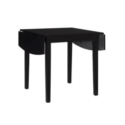 Dining Tables-Kirkland's Home Wood Drop Leaf Dining Table Black