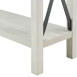 Entryway Furniture-Kirkland's Home Wood Farmhouse Console Table Gray