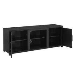Tv Stands & Media Consoles-Kirkland's Home Wood Farmhouse Media Cabinet Black