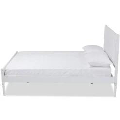 Beds & Headboards-Kirkland's Home Wood Full Platform Bed Frame White
