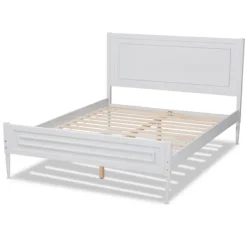 Beds & Headboards-Kirkland's Home Wood Full Platform Bed Frame White