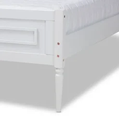 Beds & Headboards-Kirkland's Home Wood Full Platform Bed Frame White