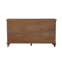 Cabinets & Sideboards-Kirkland's Home Wood Glass Door Sideboard Cabinet Brown