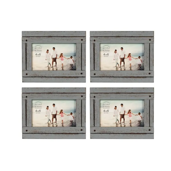 Picture Frames-Kirkland's Home Wood Homestead 4X6 Picture Frames, Set Of 4 Gray