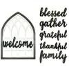 Wall Quotes & Signs-Kirkland's Home Wood Interchangeable Arch Wall Plaque White