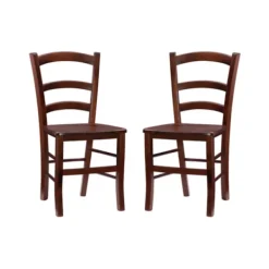 Dining Chairs-Kirkland's Home Wood Ladderback Dining Chairs, Set Of 2 Brown