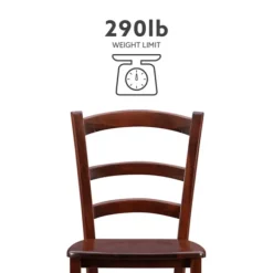 Dining Chairs-Kirkland's Home Wood Ladderback Dining Chairs, Set Of 2 Brown