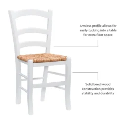 Dining Chairs-Kirkland's Home Wood Ladderback Dining Chairs, Set Of 2 White