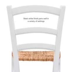 Dining Chairs-Kirkland's Home Wood Ladderback Dining Chairs, Set Of 2 White