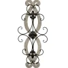 Wall Plaques-Kirkland's Home Wood Metal Fleur De Lis Scroll Wall Plaque White