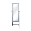 Full Length & Floor Mirrors-Kirkland's Home Wood Mirror Armoire Gray