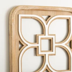 Wall Plaques-Kirkland's Home Wood Modern Floral Wall Plaque Brown
