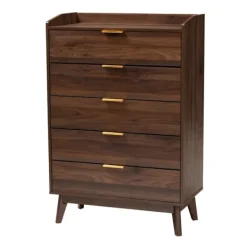 Dressers & Chests-Kirkland's Home Wood Modern 3-Pc. Dresser Set Brown