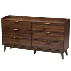 Dressers & Chests-Kirkland's Home Wood Modern 3-Pc. Dresser Set Brown