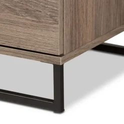 Dressers & Chests-Kirkland's Home Wood Oak Finish 4-Drawer Chest Brown