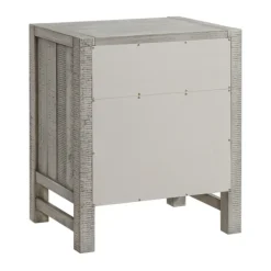 Nightstands-Kirkland's Home Wood Open Shelf Nightstand Gray