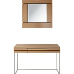 Console Tables-Kirkland's Home Wood 2-Pc. Console Table And Mirror Set Brown