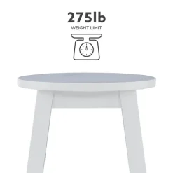Bar Stools & Counter Height Stools-Kirkland's Home Wood Pub Classic Backless Counter Stool White