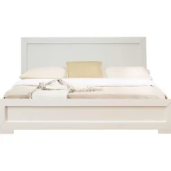 Beds & Headboards-Kirkland's Home Wood Queen Platform Bed And 2-Nightstand Set White