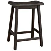 Bar Stools & Counter Height Stools-Kirkland's Home Wood Rectangular Counter Stools, Set Of 2 Brown