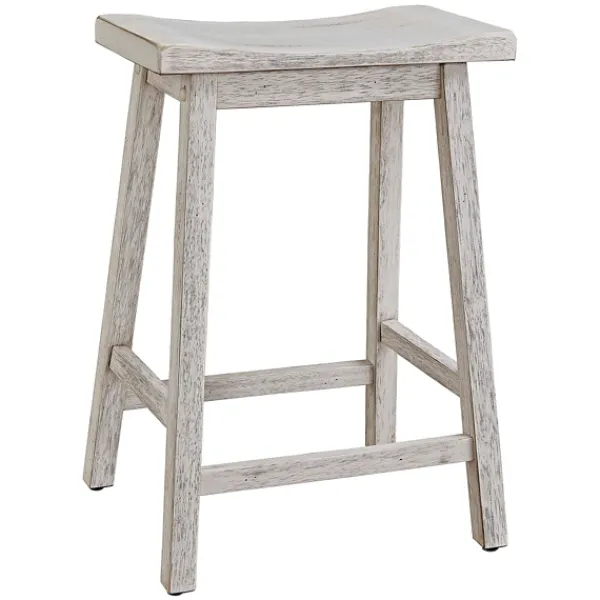 Bar Stools & Counter Height Stools-Kirkland's Home Wood Rectangular Counter Stools, Set Of 2 White