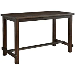 Dining Tables-Kirkland's Home Wood Rectangular Dining Counter Table Brown