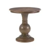 Accent & End Tables-Kirkland's Home Wood Round Base Side Table Brown
