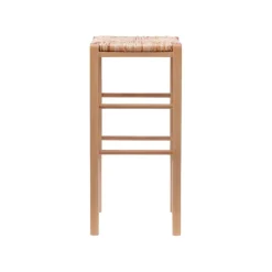 Bar Stools & Counter Height Stools-Kirkland's Home Wood Seagrass Backless 2-Pc. Bar Stool Set Tan