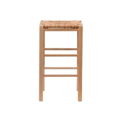 Bar Stools & Counter Height Stools-Kirkland's Home Wood Seagrass Backless 2-Pc. Counter Stool Set Tan