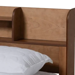 Beds & Headboards-Kirkland's Home Wood Shelves Full Platform Bed Brown