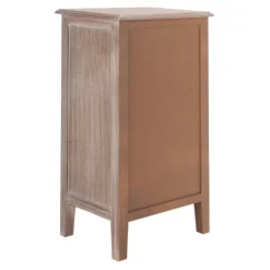 Accent & End Tables-Kirkland's Home Wood Side Table With Baskets Gray