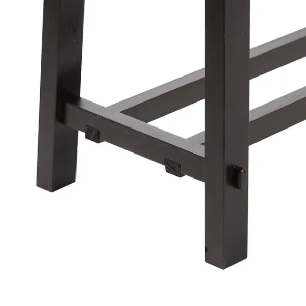 Benches & Ottomans-Kirkland's Home Wood Simple Farmhouse Bench Black