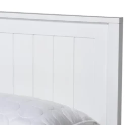 Beds & Headboards-Kirkland's Home Wood Slatted Full Bed Frame White