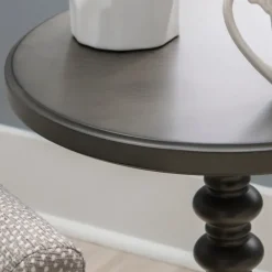 Accent & End Tables-Kirkland's Home Wood Spindle Side Table Gray