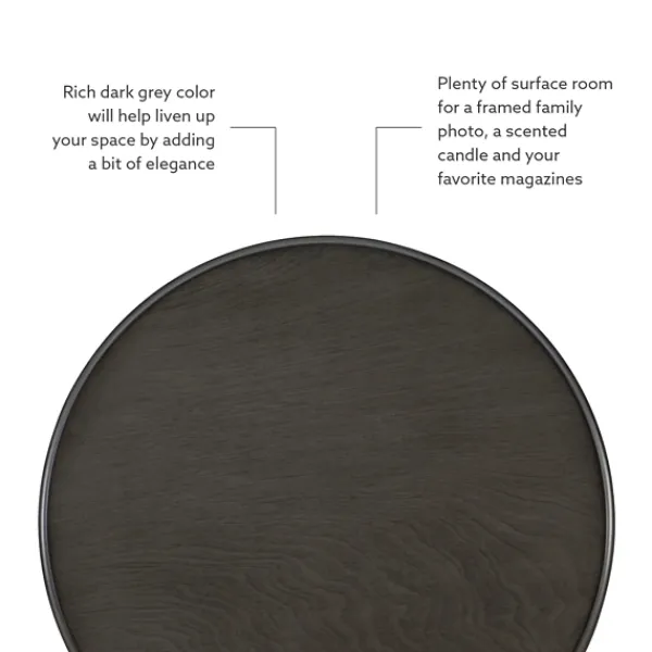 Accent & End Tables-Kirkland's Home Wood Spindle Side Table Gray