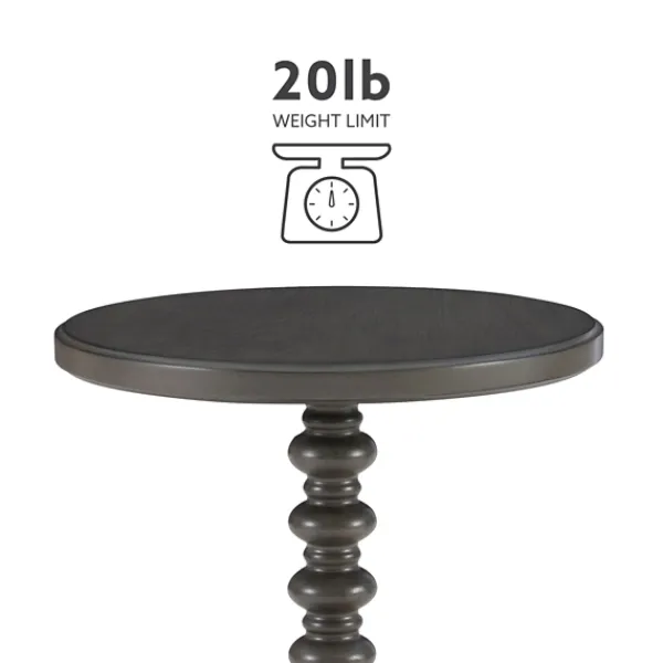 Accent & End Tables-Kirkland's Home Wood Spindle Side Table Gray