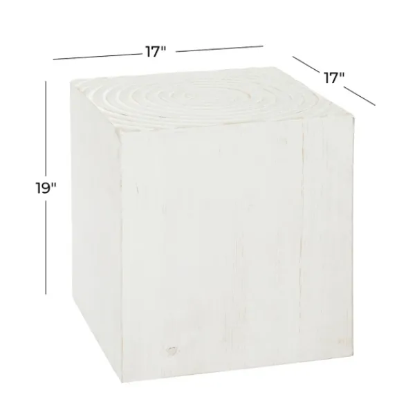 Accent & End Tables-Kirkland's Home Wood Square Frame Accent Table White