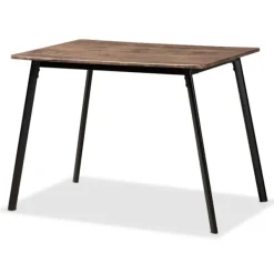 Dining Tables-Kirkland's Home Wood Table And Leather Chairs 5-Pc. Dining Set Brown/Black